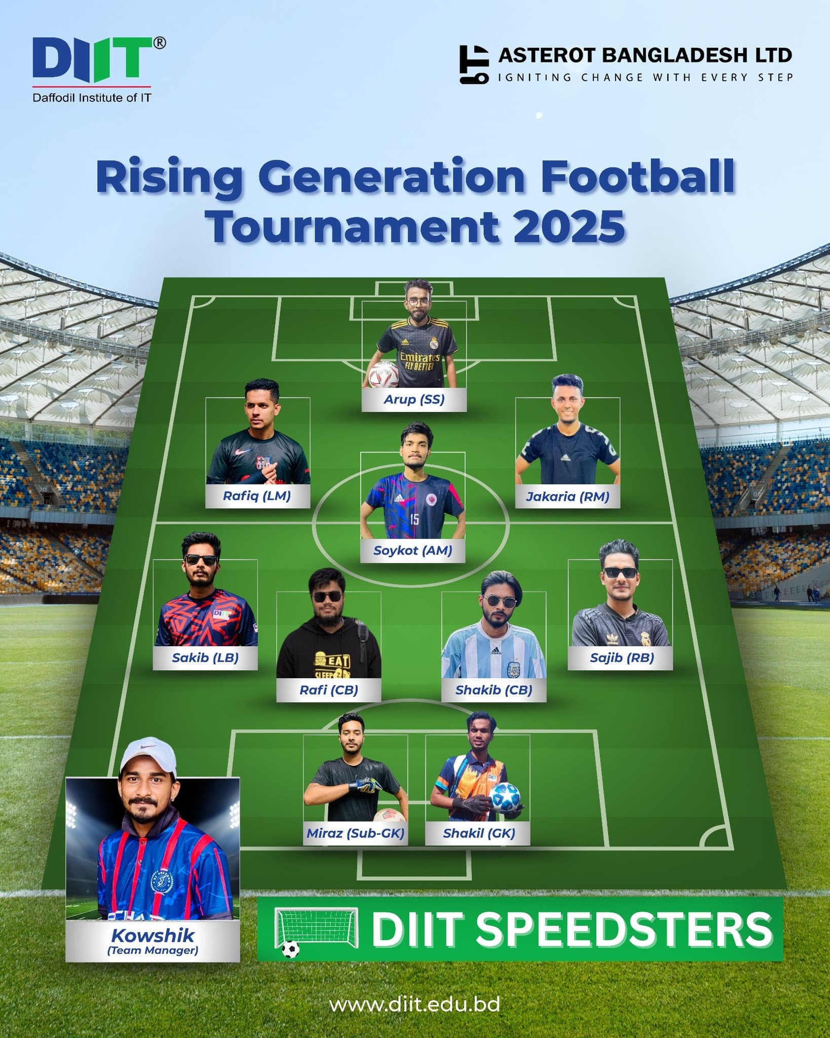 DIIT Football Team to Compete in Inter-Institution Football Tournament